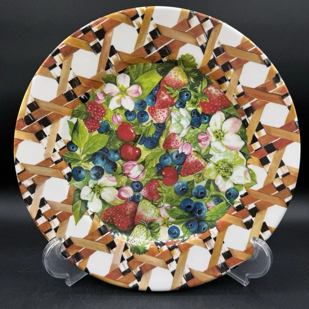 MacKenzie-Childs Berries & Blossoms Melamine 12